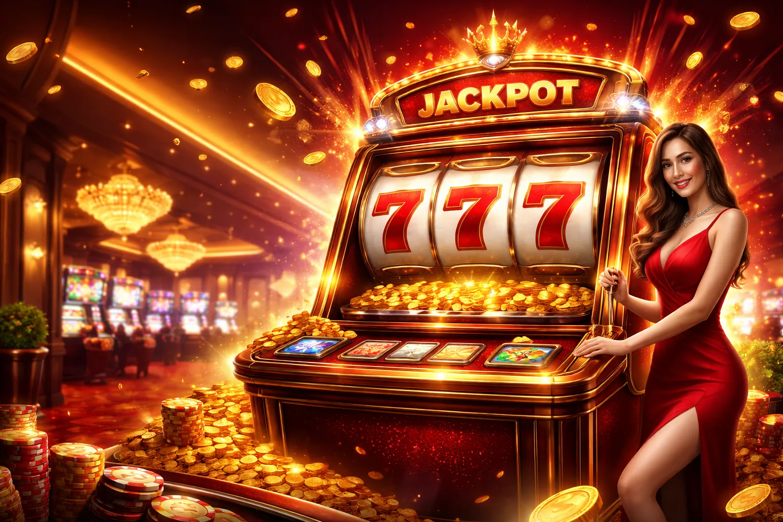 Hình ảnh chiến lược thắng lớn khi chơi Slot